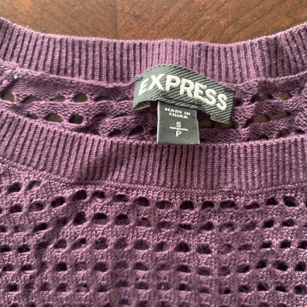 Express Purple Sweater - Picture 2 of 2